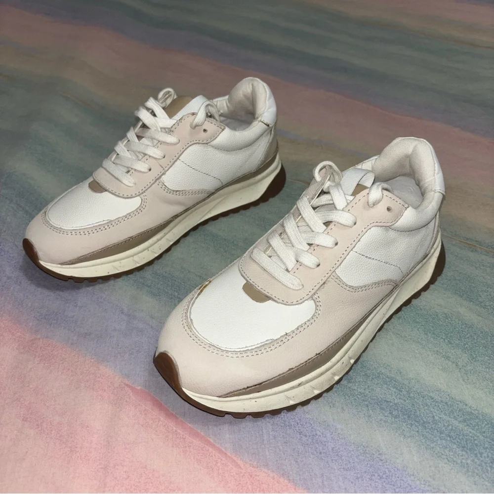 Madewell Kickoff Trainer Sneaker in Leather size 7